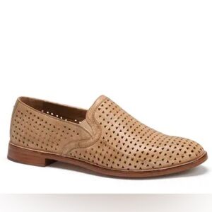 Trask Gold Leather Loafers